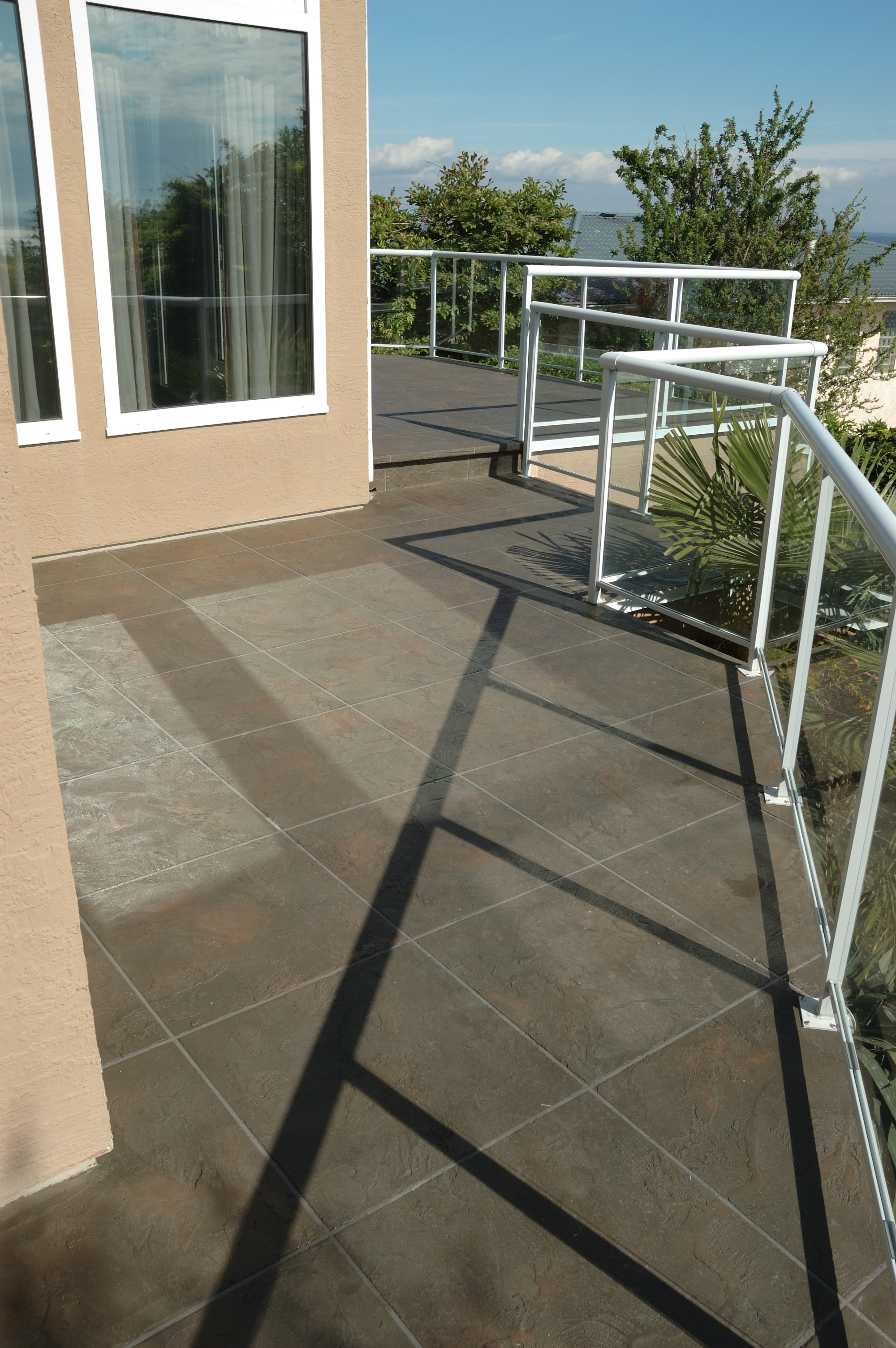Residential outdoor balcony with StoneCraft surfacing